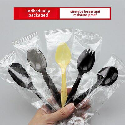 dispble plastic forks fruit fork one-time cake west fork
