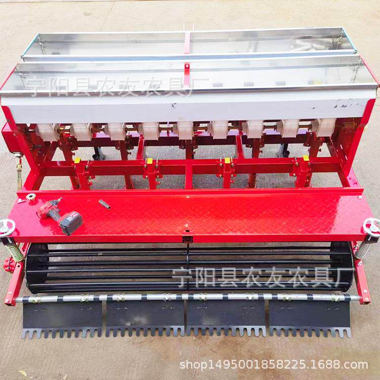 9行免耕小麦旱稻播种机云南德宏旱稻直播机圆盘腿播种施肥机12行