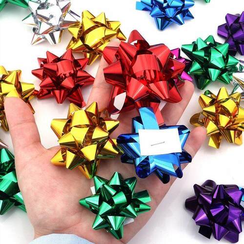 20pcs Small Star Bows Multi Colors Christmas Bows Wedding