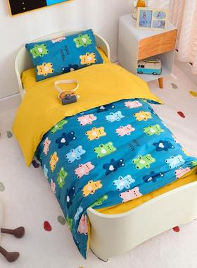 宝儿qmhx692童幼儿园宝被三套小件床品被套午睡床垫被褥六件套子