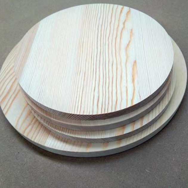 圆木片松木片圆形木片桌面凳面杯垫diy儿童手工材料积木板实木板