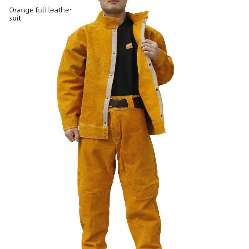 纯牛皮氩弧焊隔热防烫防阻燃耐磨电焊服焊工焊接防护工作服全厂家