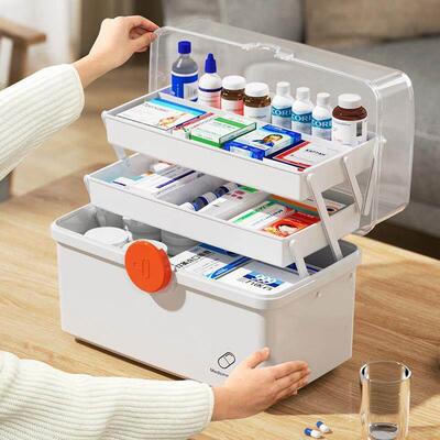 Medical first aid home medicine storage box manufacturer wh