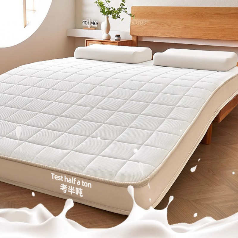 乳胶床垫软垫家用双人加厚海绵垫子lzF