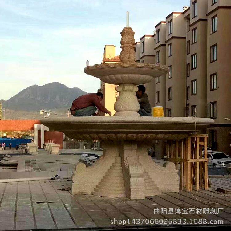 花岗岩石雕喷泉雕塑 园林广场水系工程 小区景观喷泉流水摆件优惠