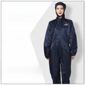 防尘工作服工业粉尘洁净服连体连帽防护大码 防静电无尘衣分体全身