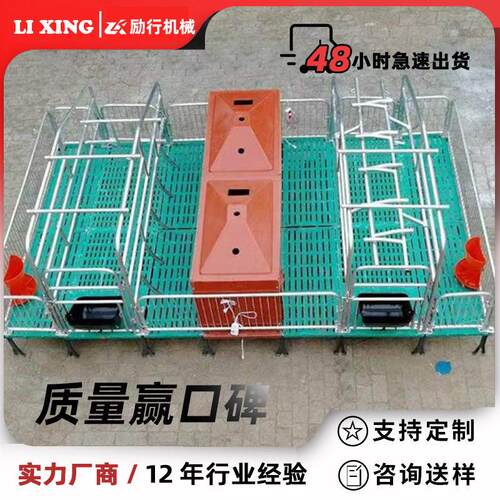 保育床仔猪双体塑料复合板热镀锌管保育栏母猪产床定位栏养猪设备