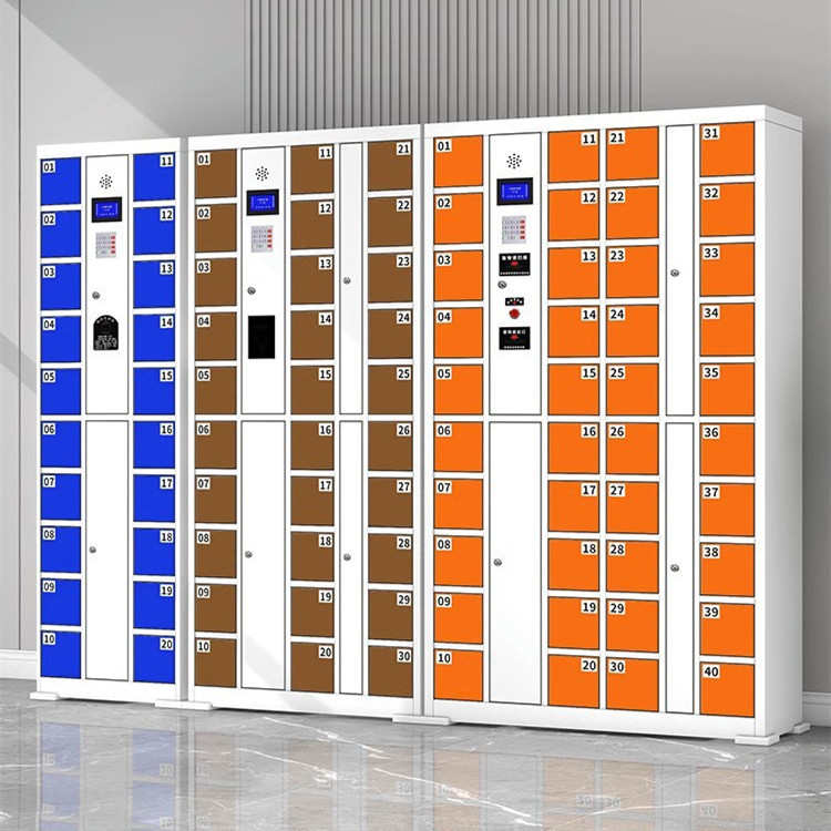 智能手机存放柜学校工厂员工手机寄存柜刷卡指纹自编码手机充电柜
