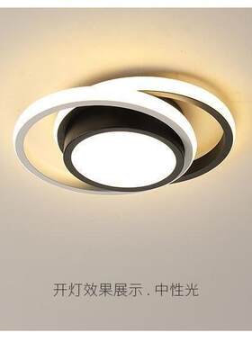新款直销北欧现代简约入户过道吸顶灯走廊玄关衣帽间楼梯阳台铝材