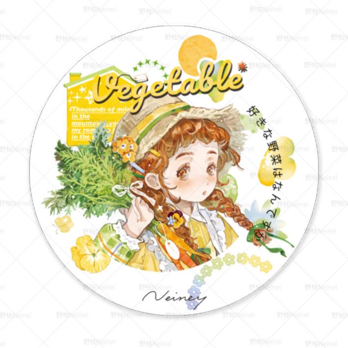 野柚Neinei 【一日小田园】 三版本  原创百搭装饰拼贴手帐胶带