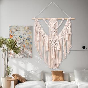 创意挂毯家居装饰手工编织艺术感波西米亚客厅卧室墙上挂件装饰品