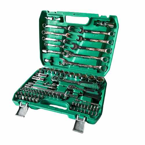 现货82维件铬钢汽修82件套具套筒组套工钒具汽工车修组合工具五金
