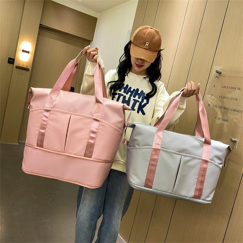 新款轻便大容量旅行包干湿分离健身包男女同款时尚运动收纳行李袋