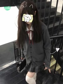 两件套装jk制服学院，风套装灰色针织开衫甜酷复古毛衣外套衬衫