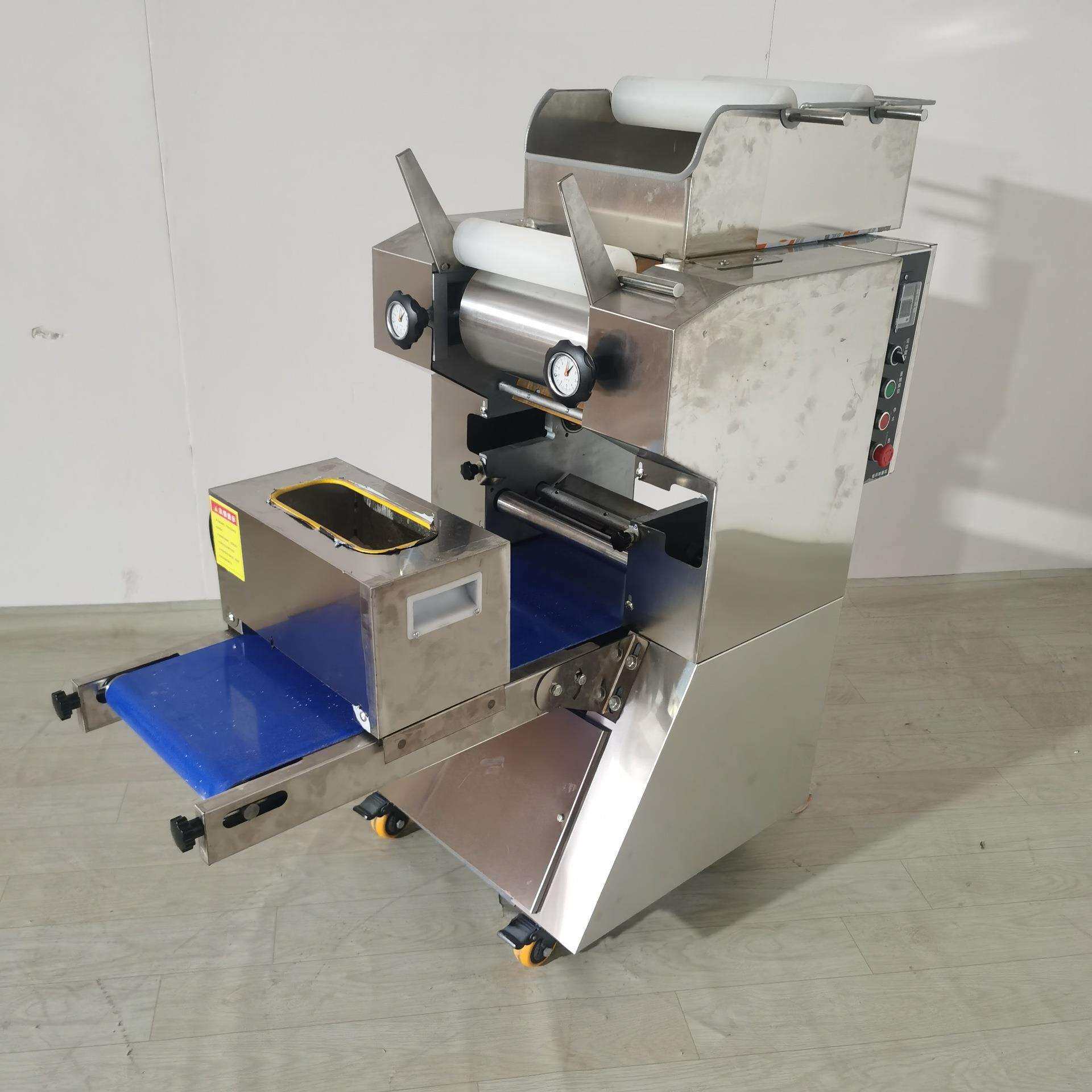 零售不锈钢面条机压面机切断面条机加大滚轴压皮饺皮机全自动