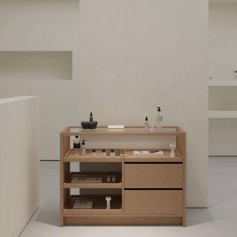 服装店收银中台岛台展示桌储物柜漆装571饰品柜摆件展陈列展台烤