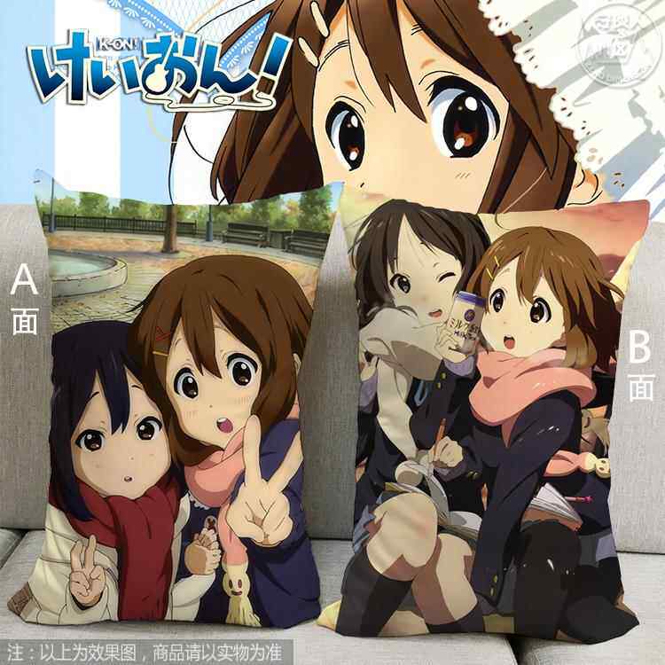 高档KON漫轻-音少平泽唯秋山女澪中野梓动抱枕二次元周边小靠枕包