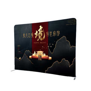 铝合金快幕秀展架 厂家直销尺寸高端文化展示架门型直型圆形