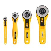 原装 拼布皮革用RTY1 4刀片裁布刀裁皮刀 进口OLFA圆滚刀旋转式