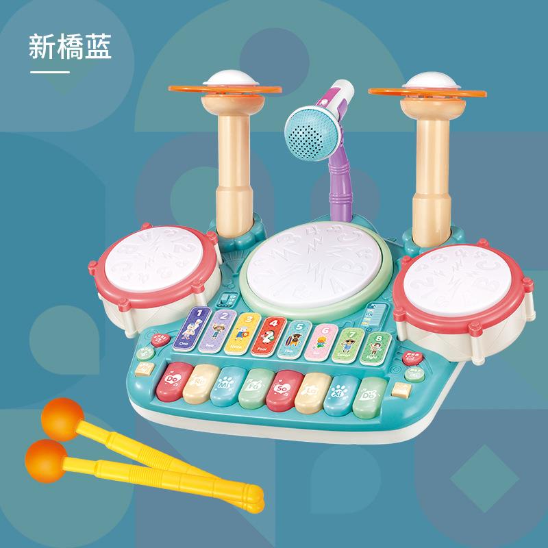 新款抖音架同款 儿童乐器爵士鼓子鼓八音琴童音乐儿电子敲琴玩具
