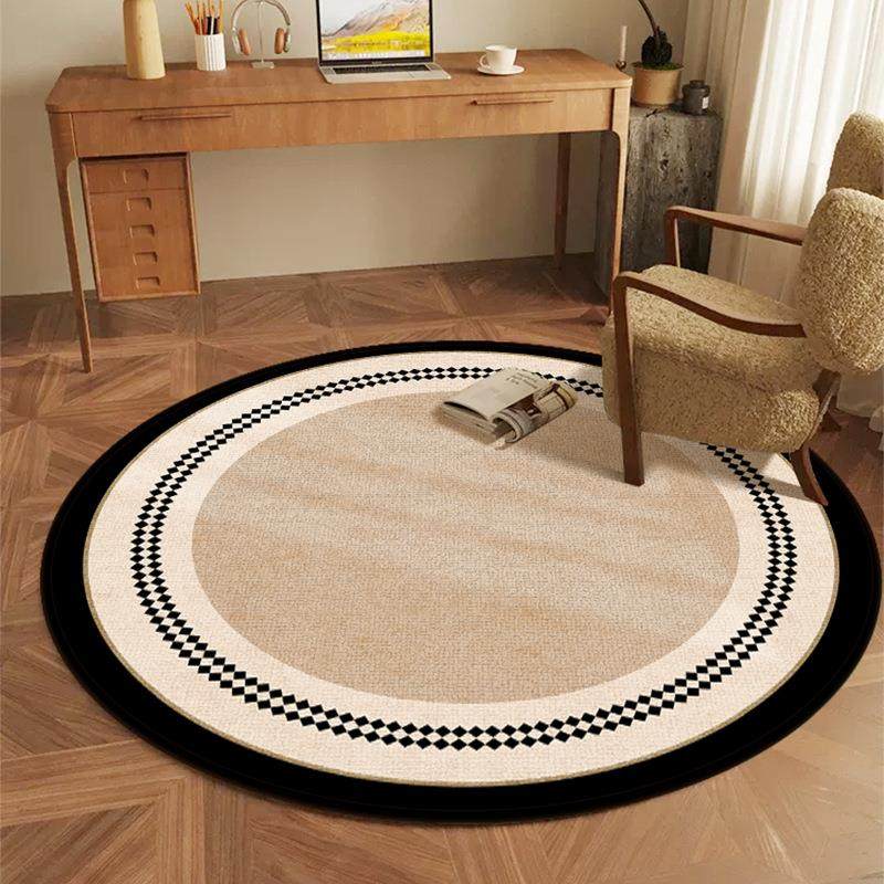 地垫卧室圆形地毯摇椅地垫转椅垫电脑椅圆型阳台加厚垫子茶几耐脏,居家布艺,家用脚垫,淘宝优惠券,粉丝福利购,淘宝优惠卷