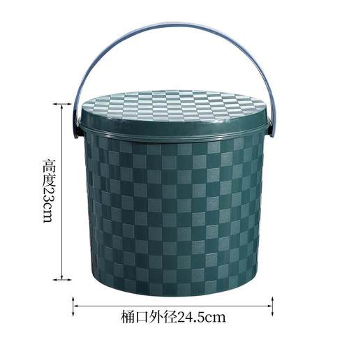 垃圾桶幼儿园能坐的钓鱼桶带盖水桶小号洗澡孕妇可坐加厚塑料洗浴