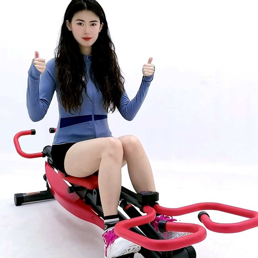 收腹划船划船健身器划桨器家用机多功能板器仰卧起坐划艇机三合一