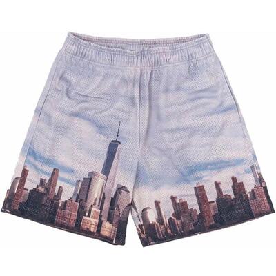 Fitness shorts, basketball muscle exercise quarter length