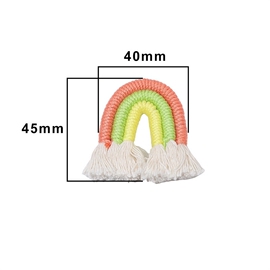 手工吊坠彩虹材料风挂绳立体小饰品连接环创意中国风饰品