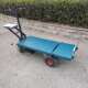 山西蔬菜大棚电动平板车工地仓储拉货搬家可倒骑双向四轮工程平板