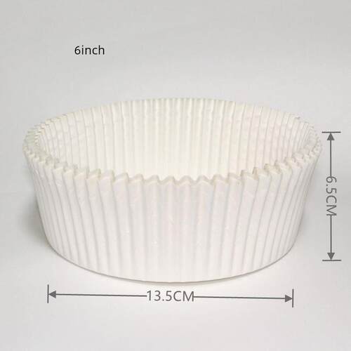 蛋糕模具纸托8寸一次性戚风油纸巴斯克免折叠4/5/6/烘焙专用垫纸