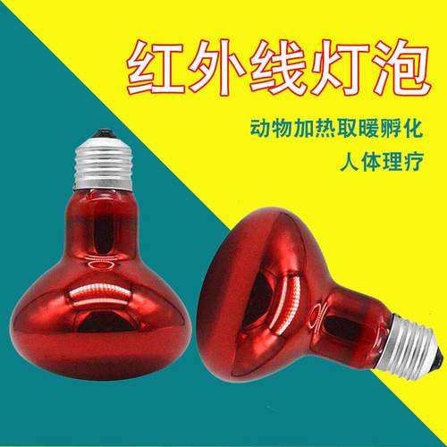 动物加热取暖灯孵化红外线理疗灯泡美容灯暖灯泡电烤WwW