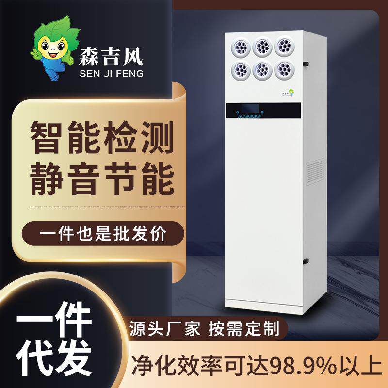 室内管道新风机空气净化柜式新风系统家用除甲醛雾霾直销空气