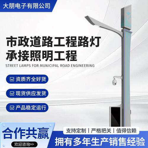 智慧路灯多功能灯杆市政道路照明景观灯具主干道LED路灯智能控制