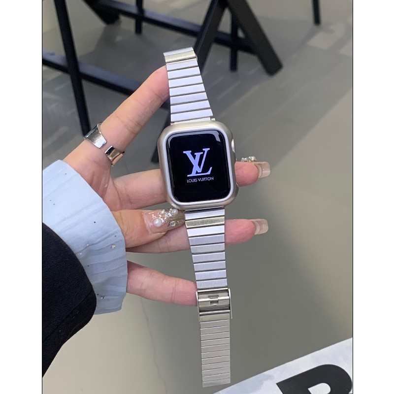 竹节小蛮腰不锈钢苹果手表带适用于applewatch789代SE7S8S9iwatch