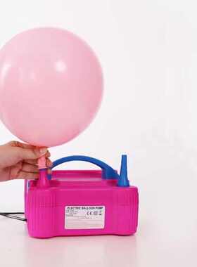 73005双孔电动打气泵 气球打气筒自动充气泵气球充气便捷式打气泵