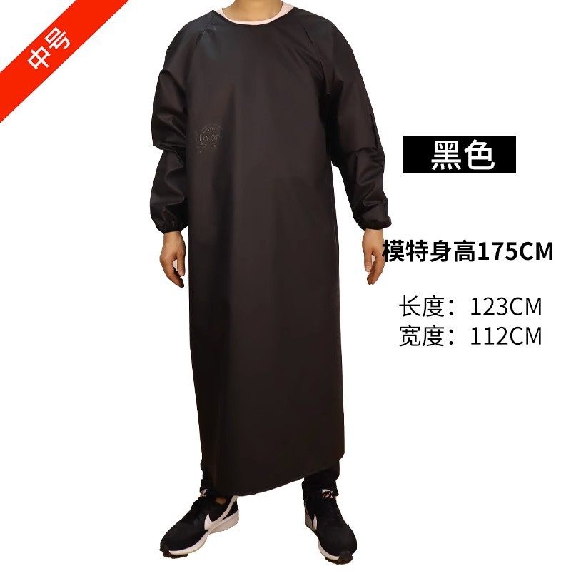 黑色宽松防水围裙杀鱼专用防水围裙工厂车间男士大褂系带耐脏家用,家庭/个人清洁工具,围裙套装,淘宝优惠券,粉丝福利购,淘宝优惠卷
