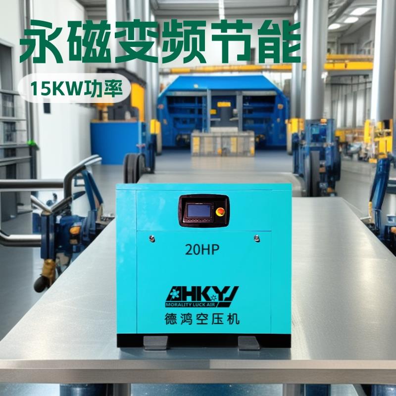 空压机永磁变频15KW/20HP一套含冷干机过滤器螺杆式空气压缩机