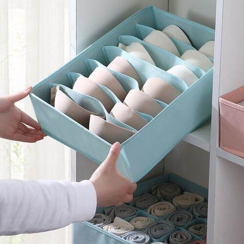 Drawer type underwear storage boxes wardrobe space socks收纳