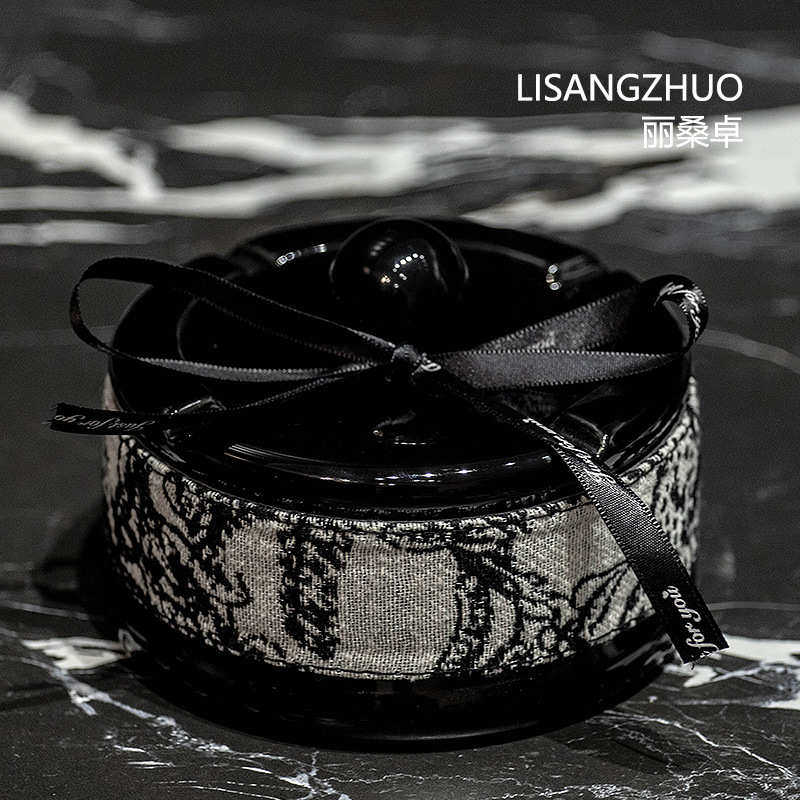 烟灰缸装饰品摆件法式复古中古风防飞灰带盖客厅桌面高颜值轻奢,节庆用品/礼品,时尚烟灰缸,淘宝优惠券,粉丝福利购,淘宝优惠卷