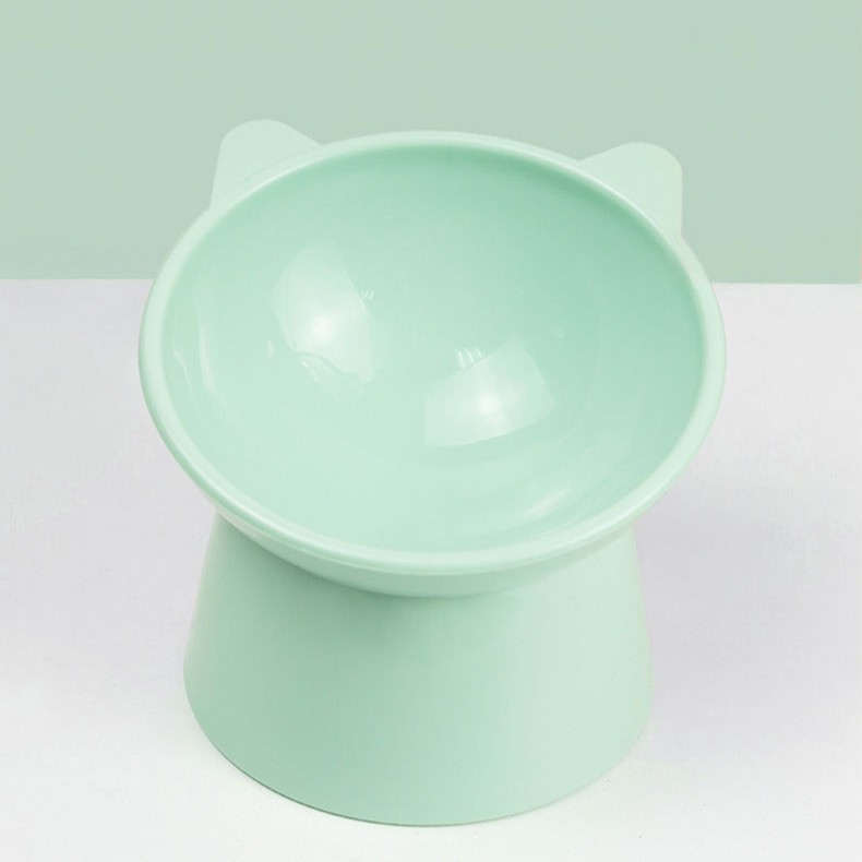 猫碗护颈高脚斜口猫咪饭碗狗碗宠物用品家用可爱猫盆饮水碗防打翻