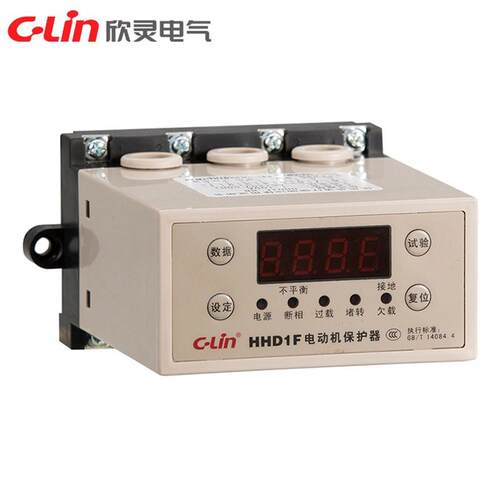 C-Lin欣灵电动机保护器HHD1F-A/B/C过载断相智能数显380V220V