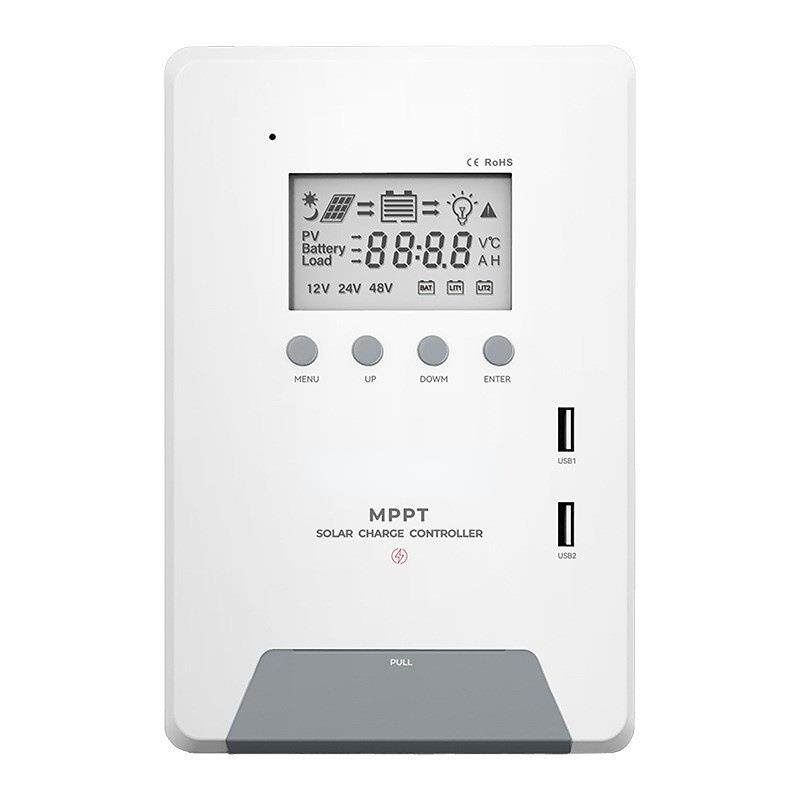 太阳能 光伏板储能控制器自动识别12V24 V MPPT太阳能充电控制器