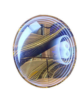 千层镜深渊镜发光字酒吧钢化玻璃霓虹灯网红墙装饰隧 道3d镜子