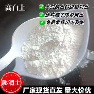 油漆腻子陶瓷铸造陶土 膨润土现货 硅藻泥钠基钙基猫砂原料膨润土