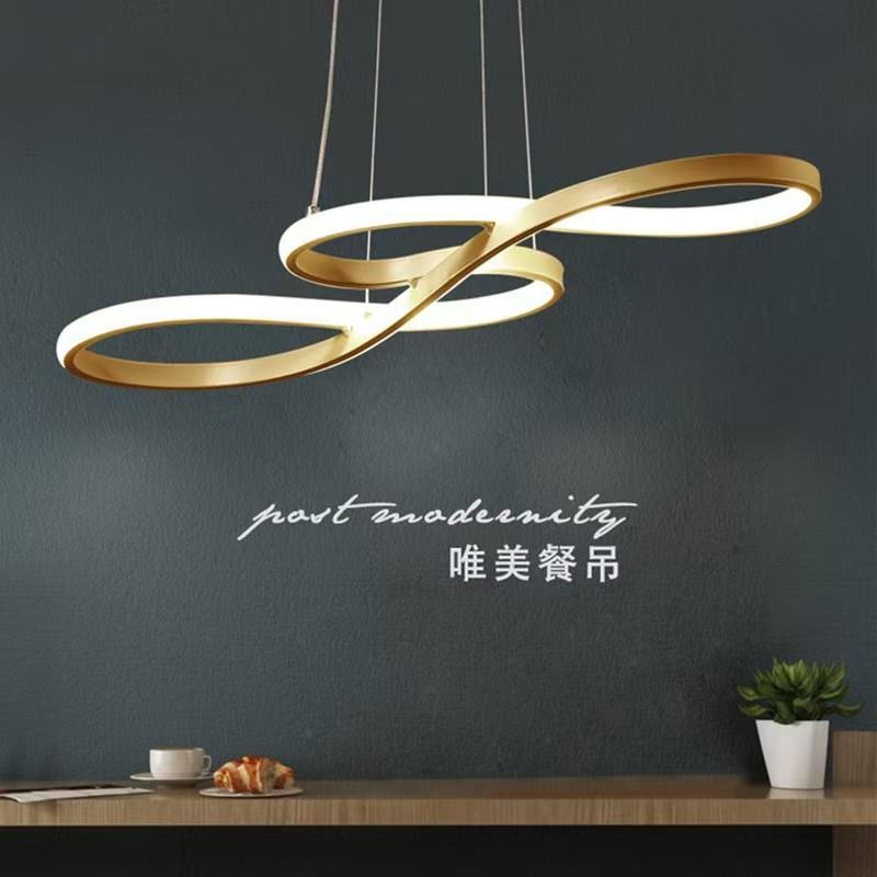 led后现代餐吊灯具简约客厅灯时尚餐厅灯大气浪漫卧室灯新款灯饰