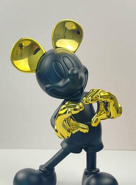 比心高级感摆件雕塑卡通轻奢客厅玄关小众装饰公仔新居礼物