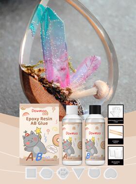 DOWMOO DIY Transparent Epoxy Resin AB Kit - Handmade Jewelry