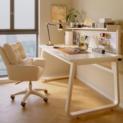 鹏音伴书 桌 学生家用电脑 桌 卧室学习 桌 写字台小型书 架 一体 桌 子办公 桌摆件饰品