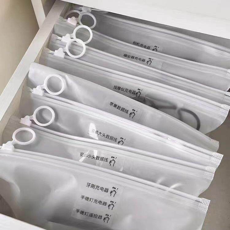 拼图收纳袋儿童玩具小颗粒卡片整理神器宝宝外出收纳包透明拉环袋